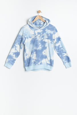 Haut à capuchon à enfiler molletonné AERO teint noué à imprimé graphique Original Brand pour fille