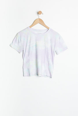 Ensemble pyjama 2 pièces AERO super doux teint noué à imprimé graphique pour fille