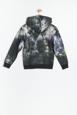 AERO Girls Tie Dye Snoopy Graphic Pullover Hoodie