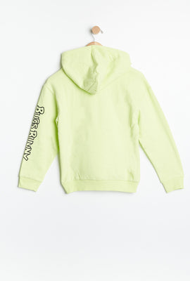 AERO Girls Bugs Bunny Graphic Oversize Pullover Sweatshirt