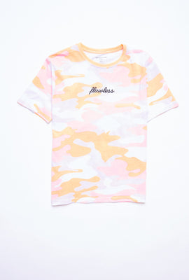 T-shirt Aéropostale à imprimé Flawless avec motif camouflage pour fille