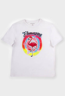 T-shirt Aéropostale à imprimé Flamant pour fille