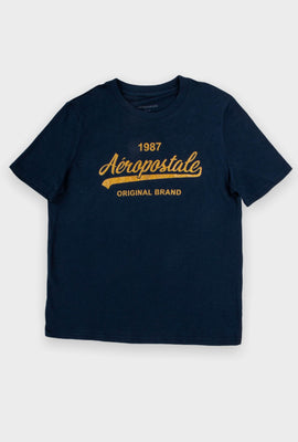 T-shirt imprimé Hi-Lo Aéropostale AERO 1987 Original Brand scintillant pour filles