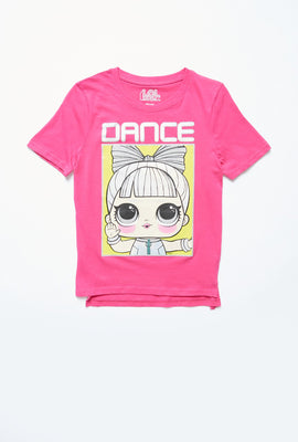 AERO Girls Hi-Lo LOL Surprise Dance Graphic Tee