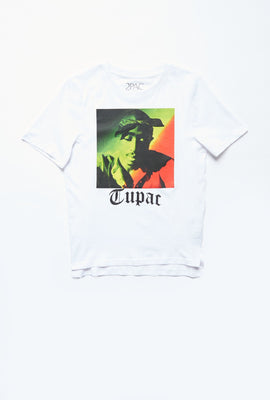 T-shirt Aéropostale asymétrique à imprimé Tupac pour fille