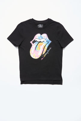 AERO Girls Hi-Lo The Rolling Stones Graphic Tee