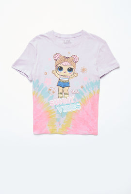 T-shirt Aéropostale noué-teint à imprimé LOL Surprise Sunny Vibes pour fille