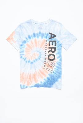 T-shirt Aéropostale noué-teint à imprimé Aero 87 pour garçon