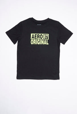 T-shirt imprimé AERO fluo classique pour garçons