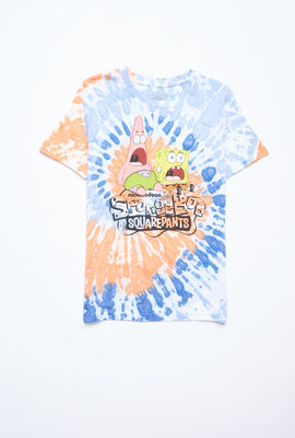 T-shirt Aéropostale noué-teint à imprimé Bob l'Éponge pour garçon