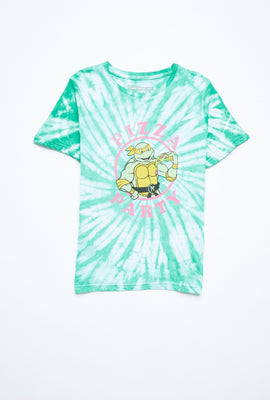T-shirt Aéropostale noué-teint à imprimé Tortues Ninja pour garçon