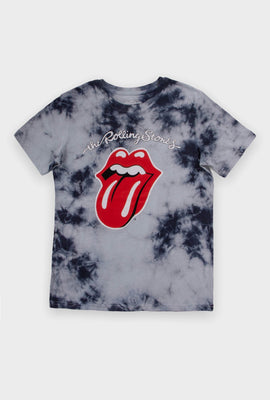 T-shirt Aéropostale noué-teint à imprimé The Rolling Stones pour garçon