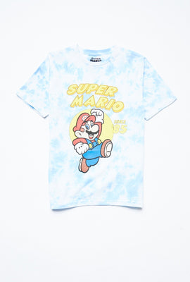 T-shirt Aéropostale noué-teint à imprimé Super Mario pour garçon