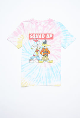 T-shirt Aéropostale noué-teint à imprimé Looney Tunes Squad Up pour garçon
