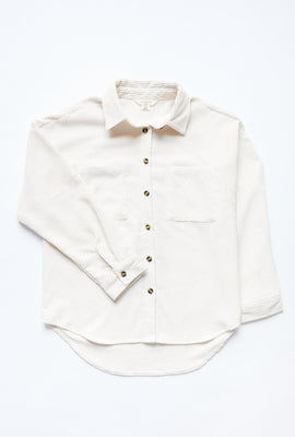 Surchemise AERO en velours côtelé boutonné pour fille