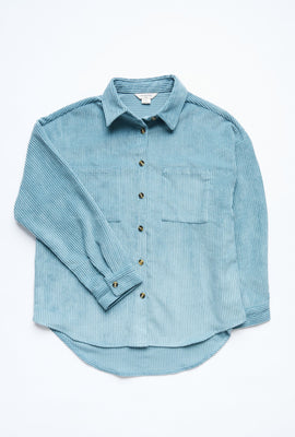 Surchemise AERO en velours côtelé boutonné pour fille
