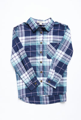 Chemise à carreaux AERO boutonné pour fille