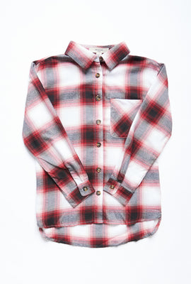 Chemise à carreaux AERO boutonné pour fille