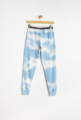 AERO Girls Tie Dye Aéropostale Jacquard Waist Graphic Slim Jogger