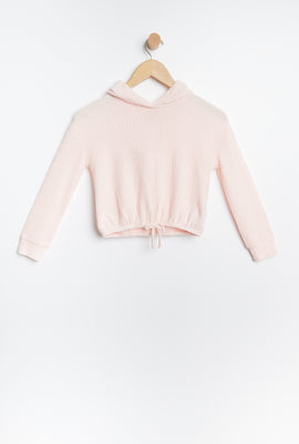 Haut à capuchon à enfiler AERO super doux cintré à l'avant pour fille