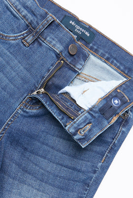 Jean Étroit Taille Mi-Haute Déchiré Aéropostale pour Fille
