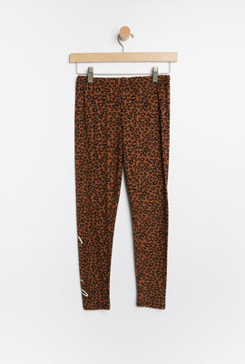 Legging AERO super doux à imprimé graphique sur la jambe pour fille
