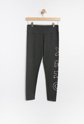 Legging AERO taille haut à imprimé graphique pour fille