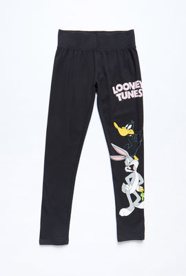 AERO Girls Bugs and Daffy Graphic Print Legging
