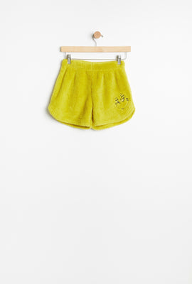 Short pyjama AERO en sherpa Le Grinch brodé pour fille