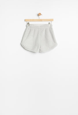 Short pyjama AERO en sherpa Snoopy brodé pour fille