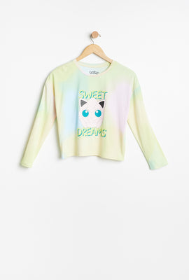 Ensemble pyjama 2 pièces AERO super doux à imprimé graphique Rondoudou Pokémon Sweet Dreams pour fille