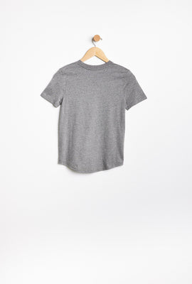 T-shirt AERO avec ourlet arrondi à imprimer graphique papillon Aéropostale pour fille
