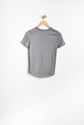 T-shirt AERO avec ourlet arrondi à imprimer graphique Aéropostale NYC pour fille