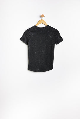 T-shirt AERO avec ourlet arrondi délavé à l'acide à imprimer graphique Aéropostale 1987 New York