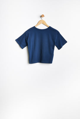 T-shirt AERO coupe court carrée à imprimer graphique en dégradé de couleurs Original Brand Est. 1987 pour fille