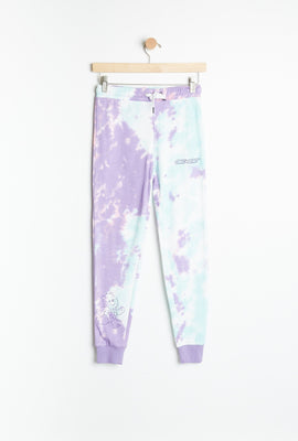 Jogger mince AERO teint noué à imprimé graphique Bisounours pour fille