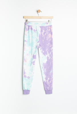Jogger mince AERO teint noué à imprimé graphique Bisounours pour fille