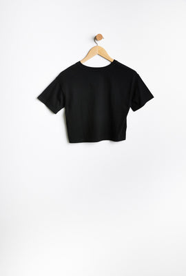 T-shirt AERO coupe court carrée à imprimer graphique Queen pour fille
