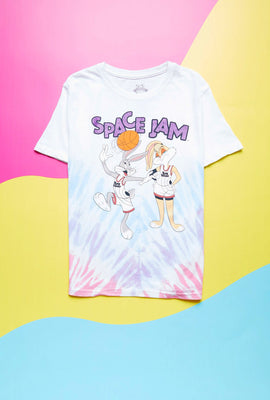 T-shirt Aéropostale noué-teint à imprimé Space Jam pour fille
