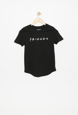 T-shirt AERO avec ourlet arrondi à imprimé graphique F.R.I.E.N.D.S pour fille