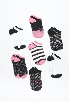 Micro-chaussettes AERO à imprimé graphique paquet de 7