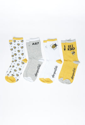 Chaussettes AERO à imprimé graphique paquet de 4