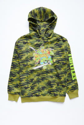 Haut À Capuche À Enfiler AERO Camouflage Teint Noué Teenage Mutant Ninja Turtles Pour Garçon