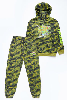 Haut À Capuche À Enfiler AERO Camouflage Teint Noué Teenage Mutant Ninja Turtles Pour Garçon