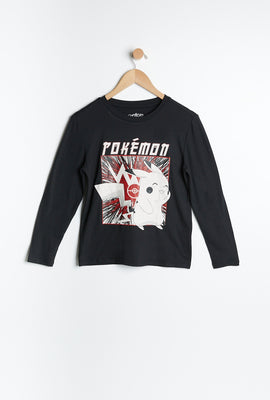 Ensemble pyjama 2 pièces AERO super doux teint noué à imprimer graphique Pokémon pour garçon