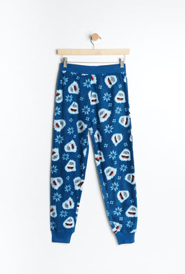 Pantalon pyjama micro polaire AERO à imprimer graphique Rudolphe pour garçon