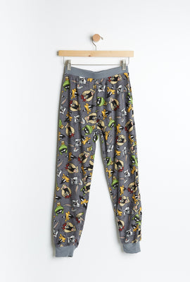 Pantalon pyjama micro polaire AERO à imprimer graphique Looney Tunes pour garçon