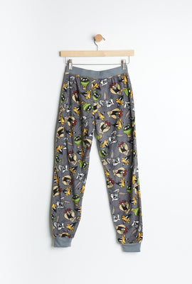 Pantalon pyjama micro polaire AERO à imprimer graphique Looney Tunes pour garçon