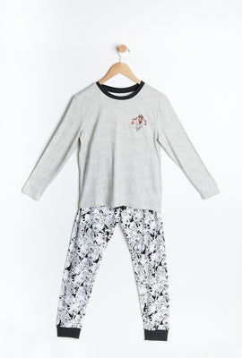 Ensemble pyjama 2 pièces AERO super doux à imprimer graphique Looney Tunes pour garçon