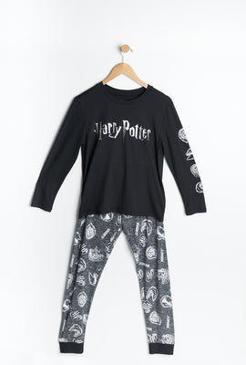 Ensemble pyjama 2 pièces AERO super doux à imprimer graphique Harry Potter pour garçon
